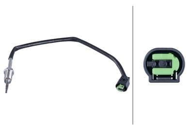 Sensor, de temperatura de gas de escape HELLA 6PT 358 284-061