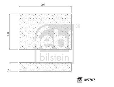 Filtro, aire del interior FEBI BILSTEIN 185707