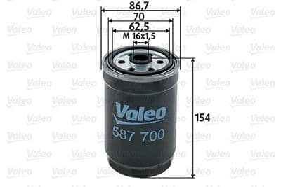 Filtro combustible VALEO 587700