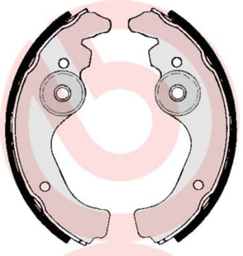 Juego de zapatas de frenos BREMBO S 23 502