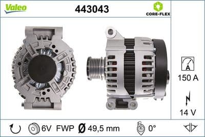 Alternador VALEO 443043