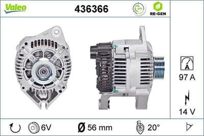 Alternador VALEO 436366