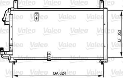 Condensador, aire acondicionado VALEO 814277