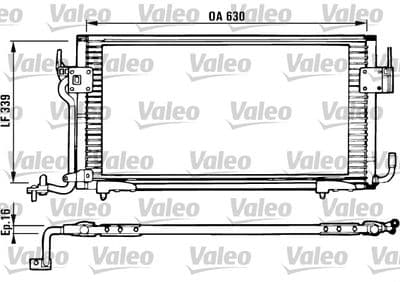 Condensador, aire acondicionado VALEO 816984