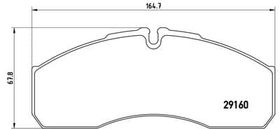 Juego de balatas de freno BREMBO P A6 022