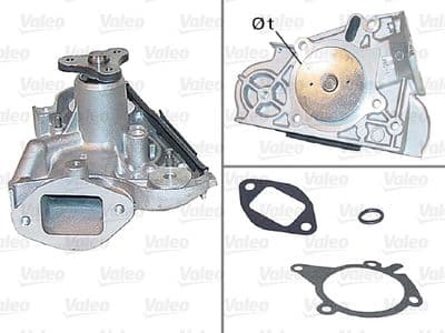Bomba de agua, refrigeración del motor VALEO 506401