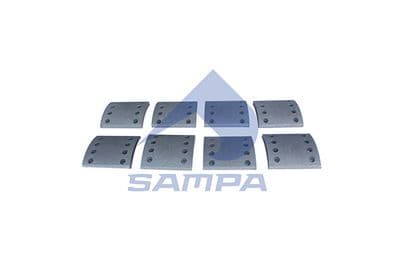 Juego de balatas de freno, freno de tambor SAMPA 096.1802
