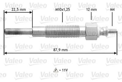 Bujía de precalentamiento VALEO 345157