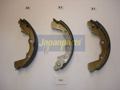 Juego de zapatas de frenos JAPANPARTS GF-707AF