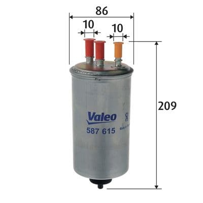Filtro combustible VALEO 587615