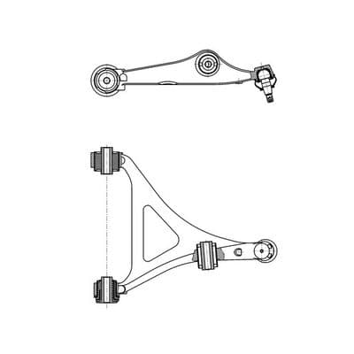 Brazo oscilante, suspensión de ruedas CTR CQ1143R