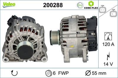 Alternador VALEO 200288