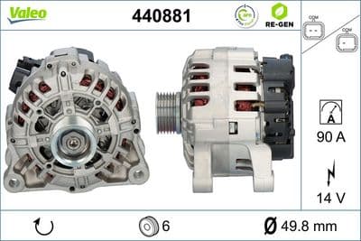 Alternador VALEO 440881