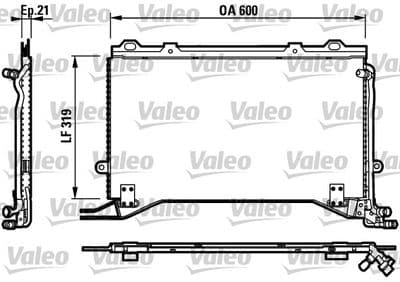 Condensador, aire acondicionado VALEO 817235