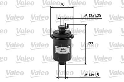 Filtro combustible VALEO 587211