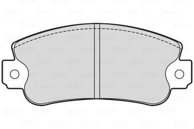 Juego de balatas de freno VALEO 601713