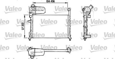 Radiador, refrigeración del motor VALEO 811070