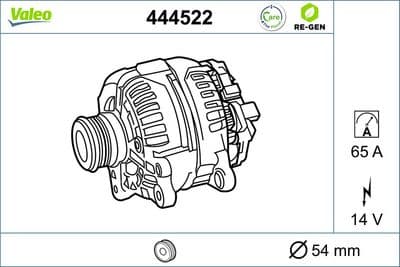 Alternador VALEO 444522