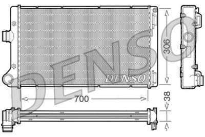 Radiador, refrigeración del motor DENSO DRM09099