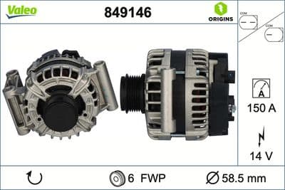 Alternador VALEO 849146