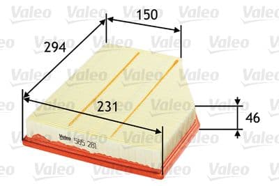 Filtro de aire VALEO 585281