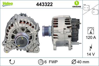 Alternador VALEO 443322