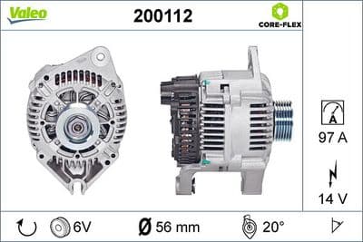 Alternador VALEO 200112