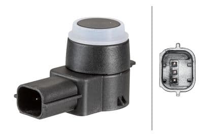 Sensor, auxiliar de estacionamiento HELLA 6PX 358 141-111