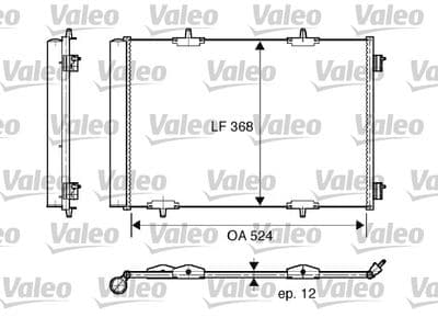 Condensador, aire acondicionado VALEO 818015