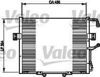 Condensador, aire acondicionado VALEO 814250