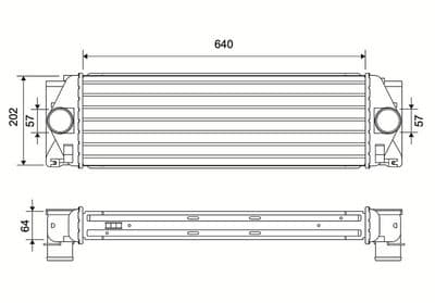 Radiador de aire de admisión VALEO 881575
