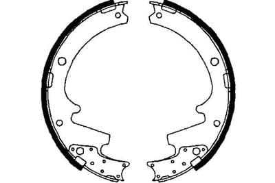 Juego de zapatas de frenos Kavo Parts KBS-6418