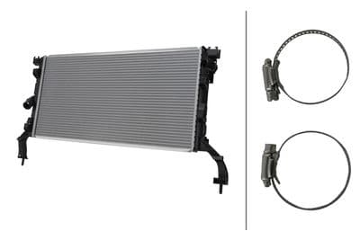 Radiador, refrigeración del motor HELLA 8MK 366 310-491