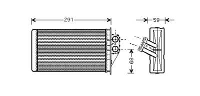 Radiador de calefacción, calefacción interior VALEO 812339