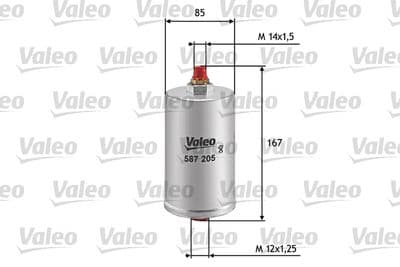 Filtro combustible VALEO 587205