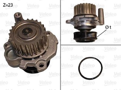 Bomba de agua, refrigeración del motor VALEO 506532
