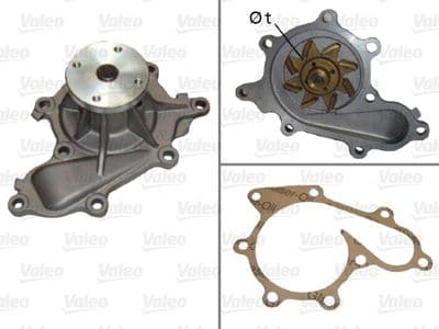 Bomba de agua, refrigeración del motor VALEO 506702