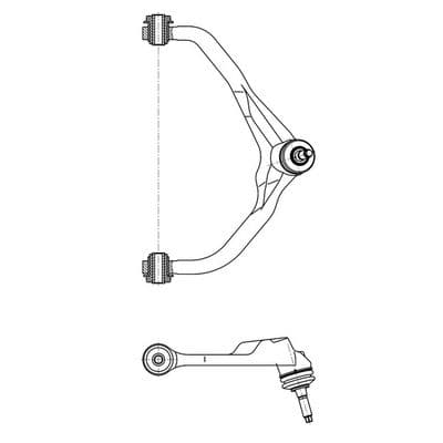 Brazo oscilante, suspensión de ruedas CTR CQ1144R