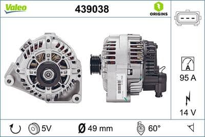 Alternador VALEO 439038
