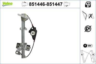 Elevador para ventanas VALEO 851446