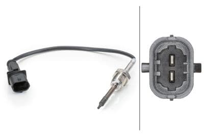 Sensor, de temperatura de gas de escape HELLA 6PT 014 494-021