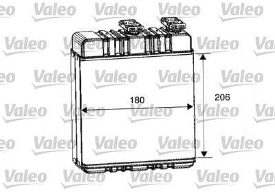 Radiador de calefacción, calefacción interior VALEO 812222