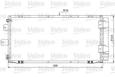Condensador, aire acondicionado VALEO 814037