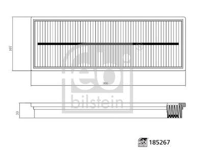 Filtro, aire del interior FEBI BILSTEIN 185267