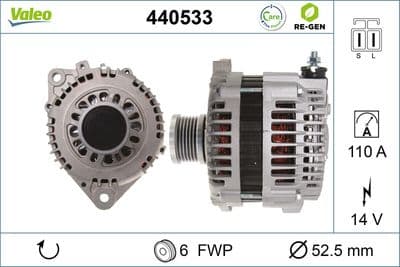Alternador VALEO 440533