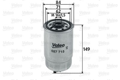 Filtro combustible VALEO 587715