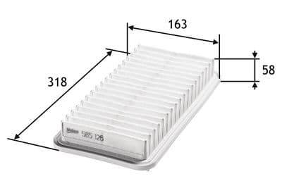 Filtro de aire VALEO 585126
