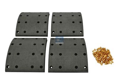 Juego de balatas de freno, freno de tambor DT Spare Parts 1.35008