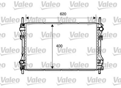 Radiador, refrigeración del motor VALEO 734293