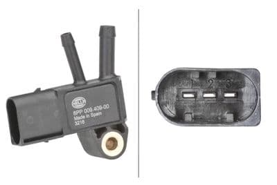 Sensor, presión gas de escape HELLA 6PP 009 409-001